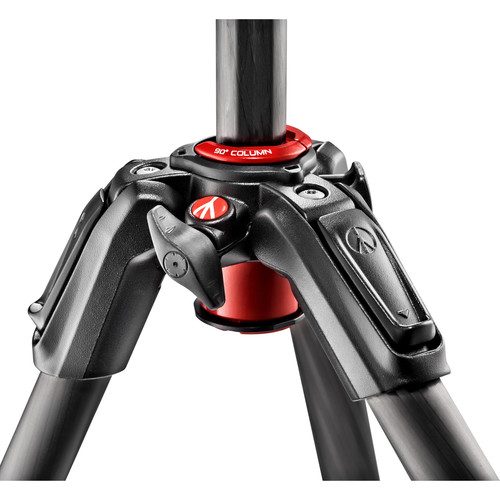 Manfrotto MT190 Carbon Fiber 4 Section Tripod with Twist Locks Black