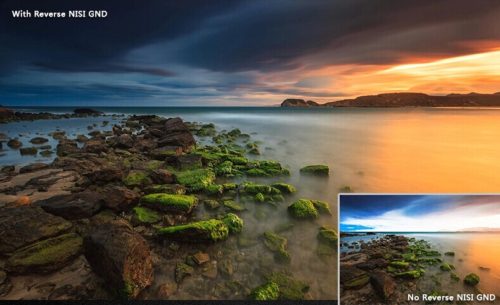 NiSi 150x170mm Reverse Nano IR Graduated Neutral Density Filter – ND4 (0.6) – 2 Stop
