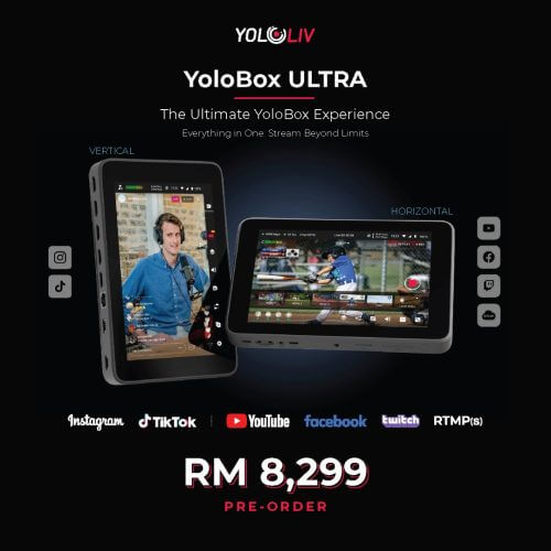 YoloLiv YoloBox Ultra Portable Multicamera Encoder/Streamer, Switcher/Monitor & Recorder