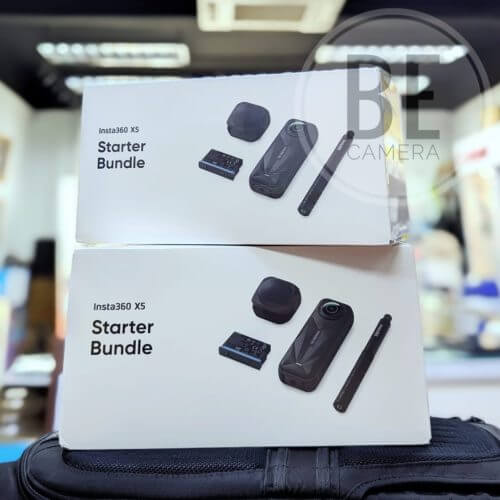 Insta360 X5 360° 8K STARTER BUNDLE (FREE 64GB CARD + INVISIBLE STICK + EXTRA BATTERY)